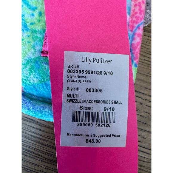 NWT Lilly Pulitzer Clara Slipper - Multi Swizzle Sz 9/10 - Picture 3 of 5